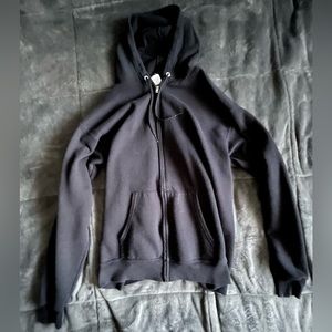 All black Zip up sweater